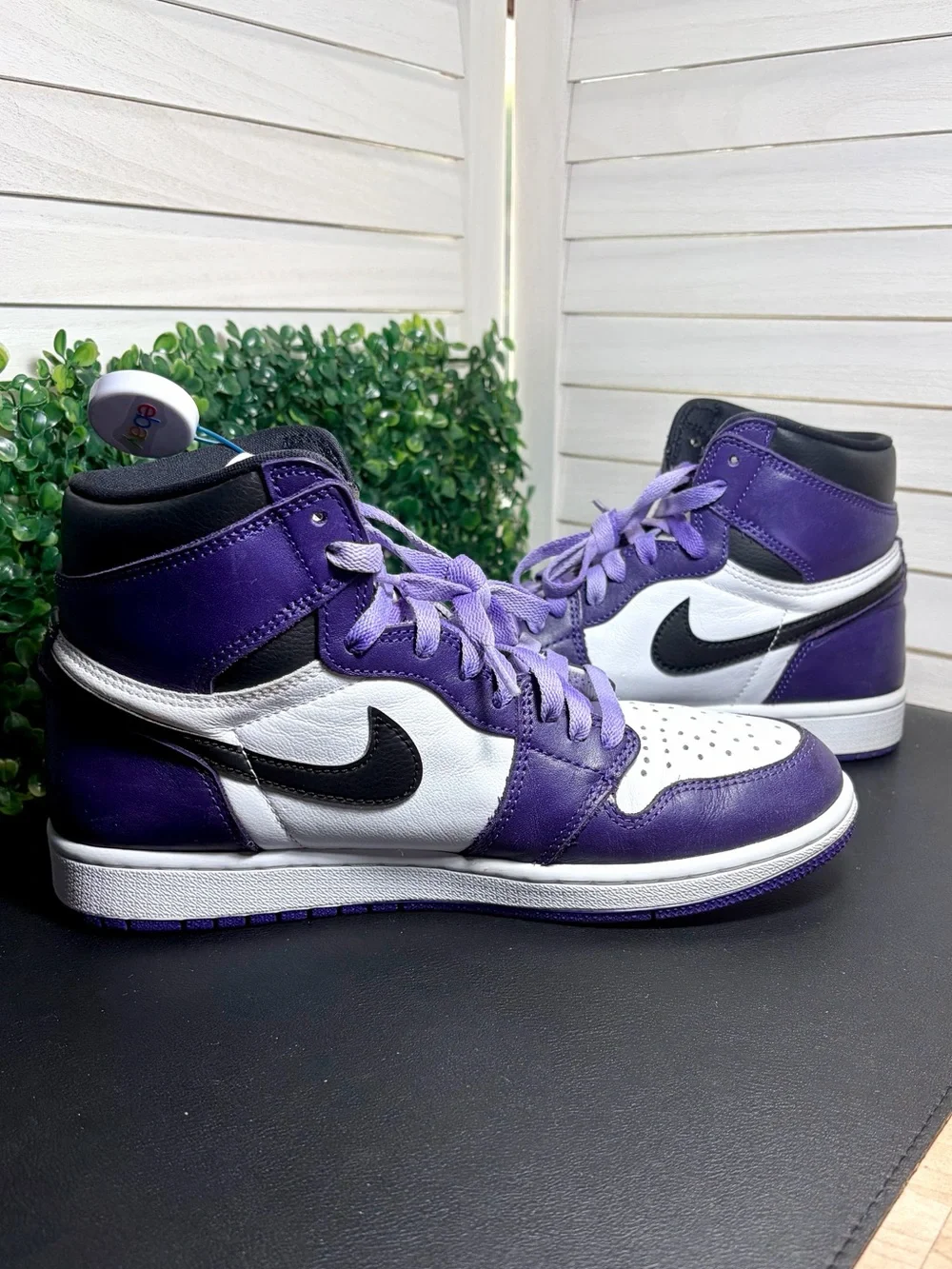Nike Air Jordan 1 Retro High OG Court Purple 2.0 555088-500 Size 7.5 Used No Box